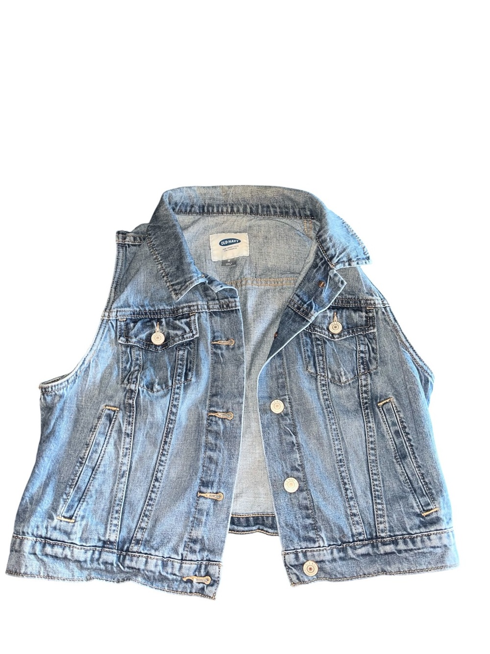 Old Navy Light Blue Denim Vest